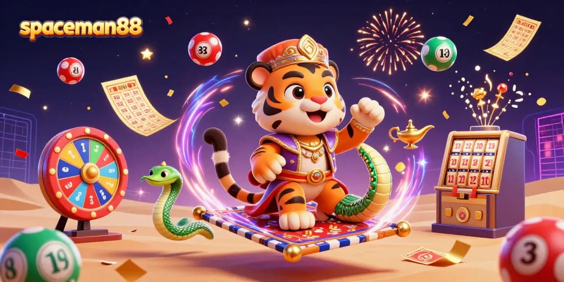 Experience wins at spaceman88 with vibrant gaming elements in an energetic 3D scene.