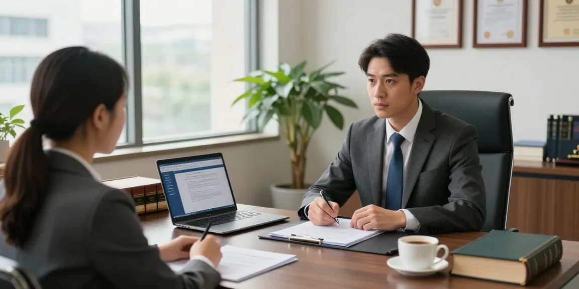 Law office consultation scene featuring criminal lawyer discussing case details, have a peek here at professional legal services.