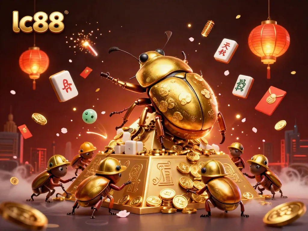Engage with exciting lc88 casino games featuring golden beetles and vibrant symbols.