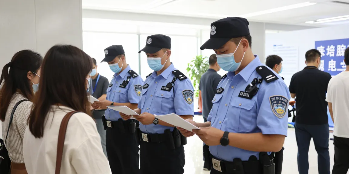 Security Solutions offered by trusted professional security personnel at a local event, emphasizing community safety.