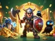 Cổng game bài đổi thưởng Sunwin showcases an immersive 3D scene with cartoon characters and vibrant gaming elements.
