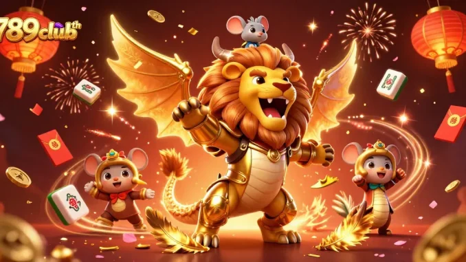 Experience thrilling gameplay at 789clubth with iconic gaming elements, celebrating rich rewards.