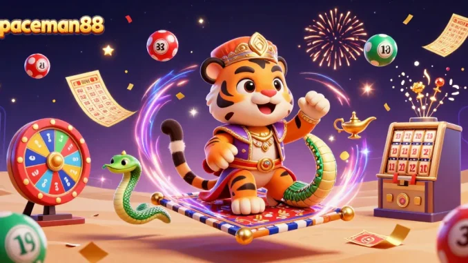 Experience wins at spaceman88 with vibrant gaming elements in an energetic 3D scene.