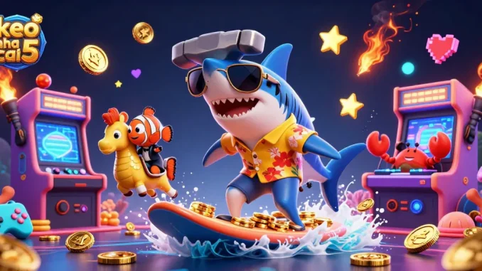 Engage with keo nha cai 5 through thrilling 3D casino adventure featuring vibrant undersea characters.